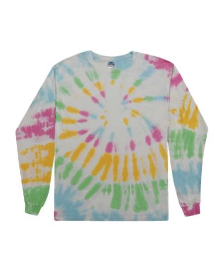 Colortone 2000 Unisex Tie-Dyed Long Sleeve T-Shirt - 5.3 oz. 100% Heavyweight Cotton Tie-Dye Long Sleeve Tee | S-3XL
