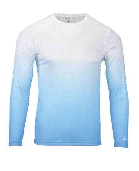 Paragon 233 Maui Men's Horizon Fade Long Sleeve Performance T-Shirt – 4.1 oz. Microfiber UPF 50+ Tee | XS–4XL