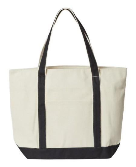 Liberty Bags 8873 XL Zippered Cotton Canvas Resort Tote – 16 oz., 100% heavyweight cotton canvas | 21.5