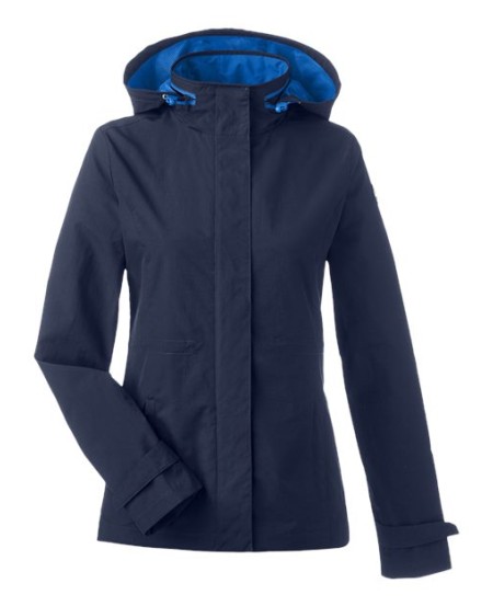 Nautica N17183 Women's Voyage Hooded Rain Jacket – Women's 3.5 oz./yd², 100% nylon | XS–3XL