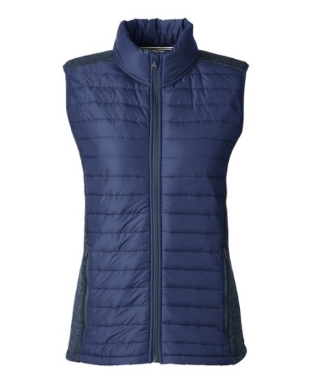 Nautica N17947 Women's Harbor Puffer Vest – Women's 11 oz./yd², 100% polyester sweater fleec | XS–3XL