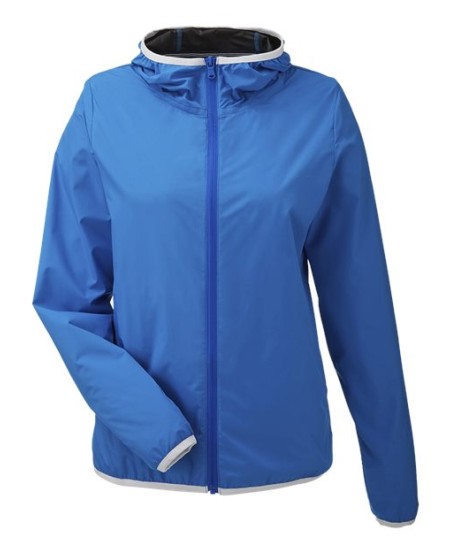 Nautica N17927 Women's Stillwater Hooded Windbreaker – Women's 1.5 oz./yd², 100% polyester (100% polyes | XS–3XL