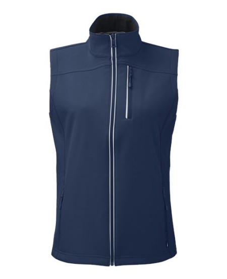 Nautica N17908 Women's Wavestorm Soft Shell Vest – Women's 9 oz./yd², 94/6 polyester/spandex stretc | XS–3XL