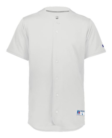 Russell Athletic 235JMM Five Tool Full-Button Baseball Jersey – 100% Polyester Color Secure Diamond Knit | S–XL
