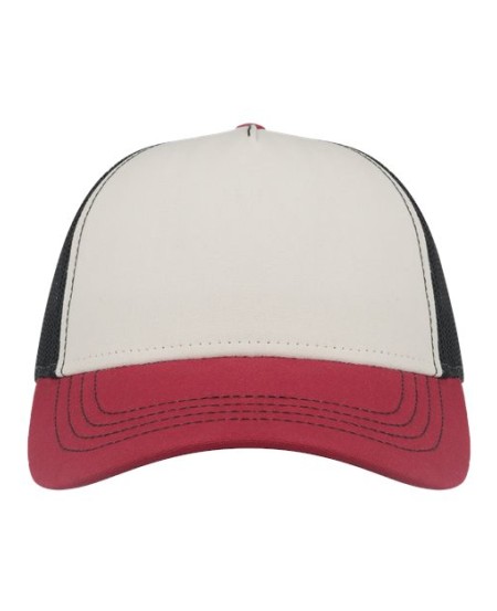 Atlantis Headwear RAPPER Sustainable Canvas Cap – 100% Recycled Polyester Canvas + Mesh | Adjustable