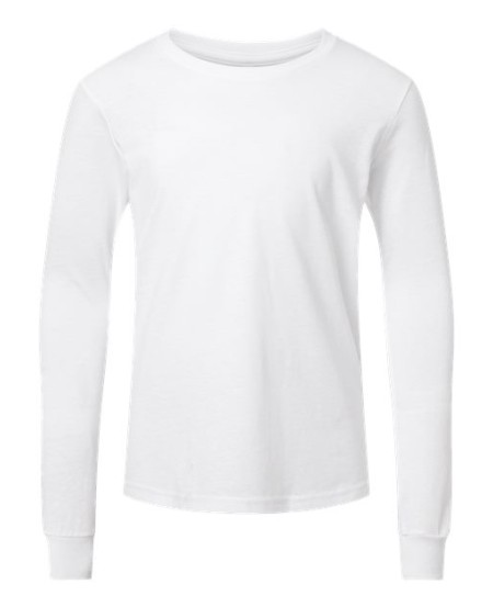 BELLA + CANVAS 3501YCVC Youth Heather CVC Long Sleeve Tee – 4.2 oz. 52/48 Airlume Cotton/Poly CVC Heather Youth Long-Sleeve Tee
