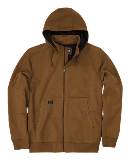 DRI DUCK 7340 Men’s Mission Fleece™ Pro Full-Zip Jacket – 10 oz. 60/40 CVC Mission Fleece™ | Thermal Waffle Knit Body/Hood Lining | DWR | Dewspo Reinforcement