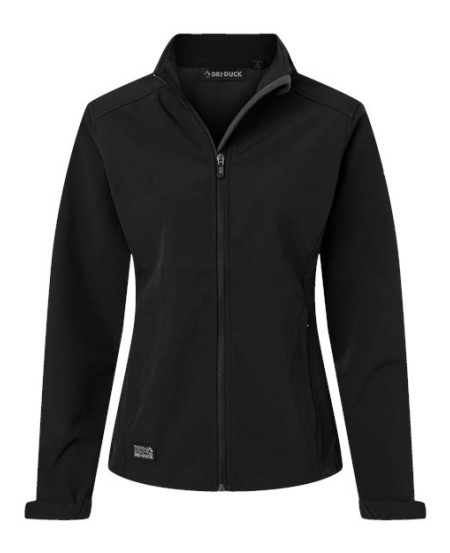 DRI DUCK 9416 Women’s Motion Soft Shell Jacket – 10 oz. 3-Layer Bonded Softshell | Storm Shield™ Level 2 | Rudolf Bionic-Finish® Eco C0 DWR | Contoured Panels