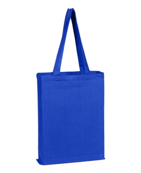 Q-Tees Q800GS Canvas Gusset Promotional Tote – 12 oz. Heavy Canvas with Bottom Gusset | 15