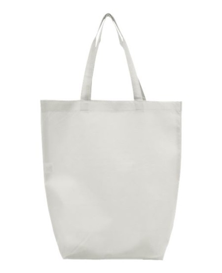 Q-Tees Q1251 Non-Woven Gusset Bottom Tote – 80 GSM Polypropylene Tote | 14.25