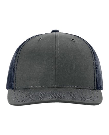 Richardson 112WF Fremont Trucker Cap - 60/33/4 Cotton/Polyester/PU Spandex Oil Cloth, Metal Eyelets | OSFM Snapback