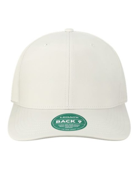 LEGACY B9A Back Nine Cap – Unisex 97% recycled polyester / 3% spandex Baseball Cap | Adjustable (OSFM)