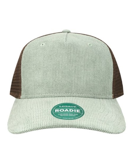 LEGACY ROADIE Five-Panel Adjustable Cap – Unisex Varies by colorway: corduroy (65/35 cotton/polyester wi Five-Panel Trucker Cap | Adjustable (OSFM)