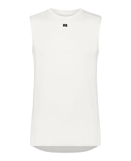 Russell Athletic R22CPM Unisex CoolCore Compression Tank Top – 84/16 Polyester/Elastane Sleeveless Base Layer | XS–3XL