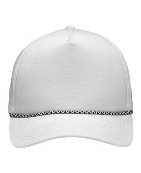 Sportsman SP1300 Five-Panel Rope Heritage Fit Cap – Structured Chino Twill with Braided Rope | Adjustable