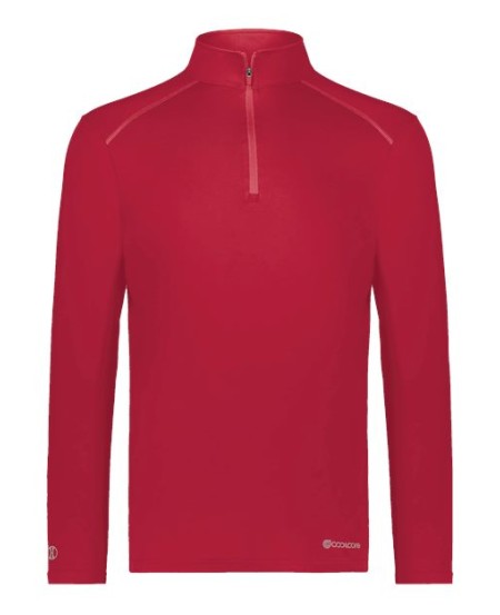 Holloway 222240 Youth CoolCore Quarter-Zip Pullover – 88/12 Polyester/Elastane Coolcore Youth Quarter-Zip