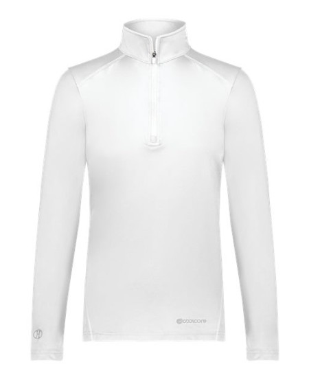 Holloway 222340 Women's CoolCore Quarter-Zip Pullover – 4.4 oz. 88/12 Poly/Elastane Coolcore UPF 50+ Quarter-Zip | XS–3XL