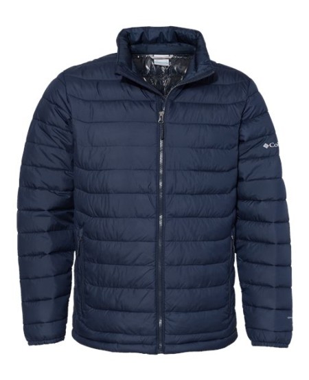 Columbia 212489 Mens Powder Lite II Puffer Jacket - 100% Polyester Omni-Heat Lining Thermarator Recycled Insulation Omni-Shield Active Fit | S-3X