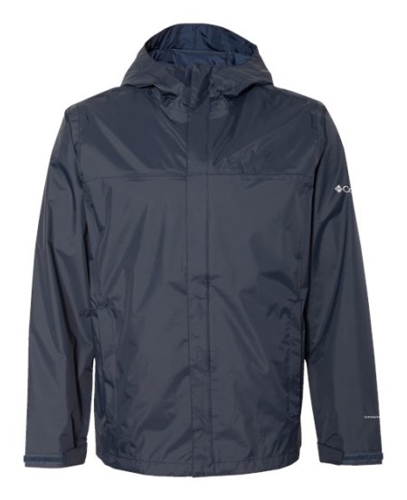 Columbia 212480 Mens Watertight II Rain Jacket - 100% Nylon Omni-Tech Waterproof/Breathable Fully Seam Sealed Packable Abrasion-Resistant Chin Guard | S-4X