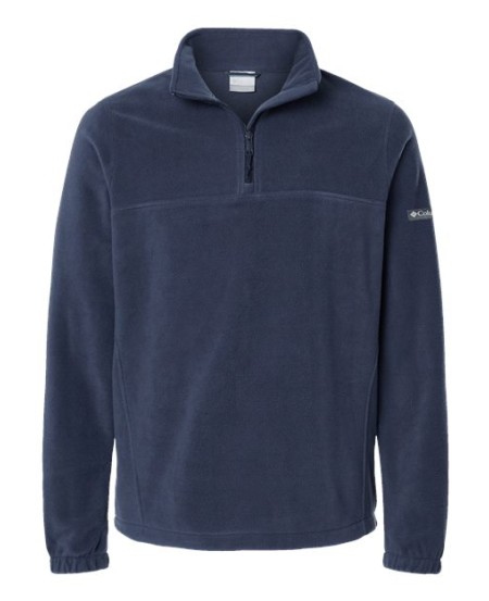 Columbia 212486 Mens Steens Mountain Fleece Half-Zip Pullover - 100% Polyester MTR Filament Fleece 250g Regular Fit Adjustable Hem Elastic Cuffs | S-4X