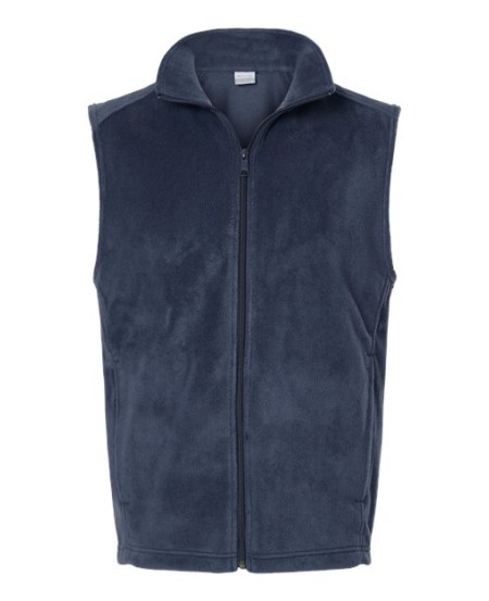 Columbia 212488 Mens Steens Mountain Fleece Vest - 100% Polyester MTR Filament Fleece 250g Cold-Blocking Collar Zippered Pockets | S-3X