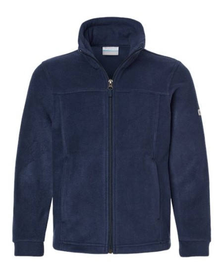 Columbia 212479 Youth Steens Mountain II Fleece Full-Zip Jacket - 100% Polyester MTR Filament Fleece 250g Comfort Cuffs Zippered Pockets Youth XS-XL