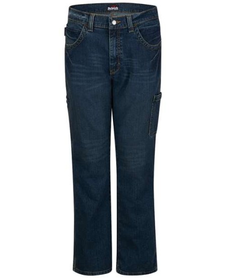 Bulwark PSJ6ODD Men's FR Stretch Denim Dungaree Jeans – Odd Sizes | 12 oz. FR Stretch Denim CAT 2
