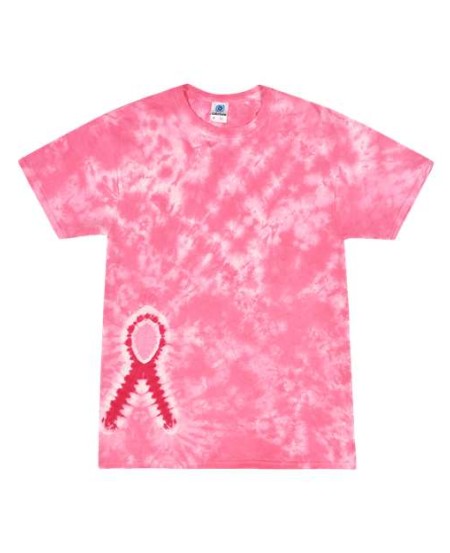 Colortone 1150 Unisex Shapes Tie-Dyed T-Shirt - 5.3 oz. 100% Heavyweight Cotton Classic Fit Shapes Print Tie-Dye Tee | S-5XL
