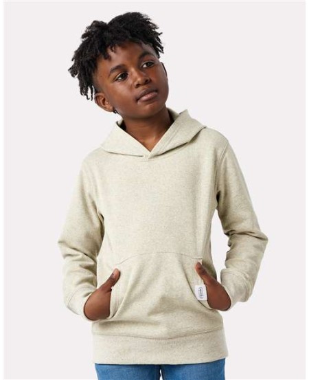 Recover RCY1093 Youth Pullover Hooded Sweatshirt – 8 oz. 50/50 Recycled Fleece, Kangaroo Pocket | S–L
