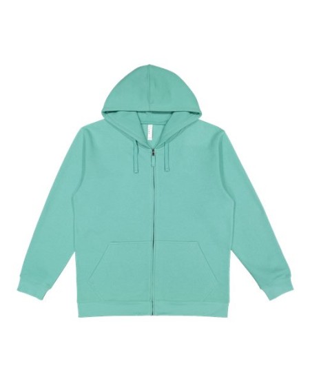 LAT 6927 Unisex Full-Zip Fleece Hoodie Sweatshirt – Unisex 7.4 oz./yd² Full-Zip Hooded Sweatshirt | S–3XL
