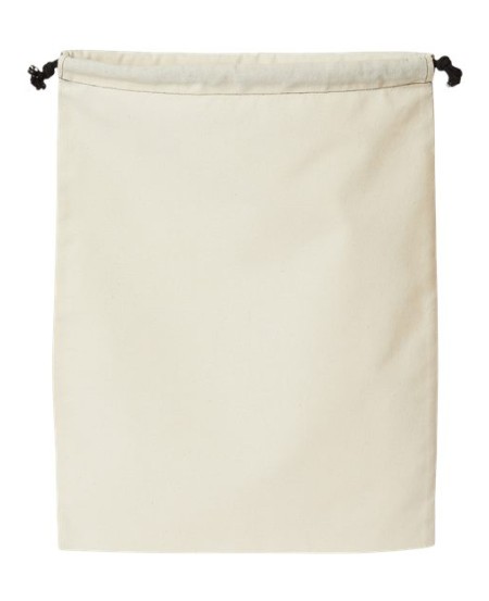 OAD OAD119R Double Cinch Recycled Canvas Accessory Shoe Bag – 75/25 Recycled Cotton/Polyester Drawstring Bag | 12