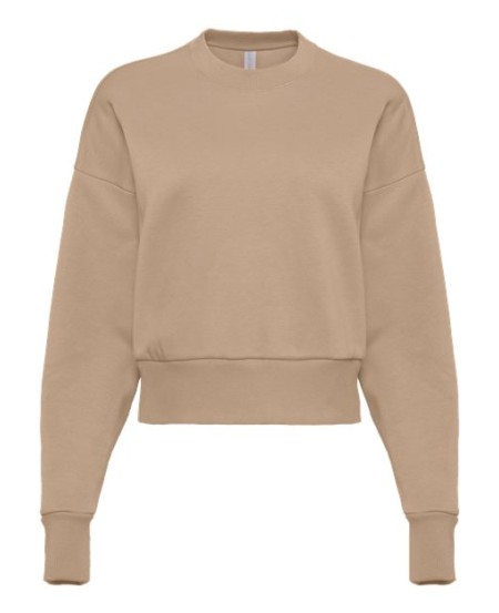 Next Level 9087 Women's Heavyweight Crewneck Sweatshirt – 10 oz. 80/20 Cotton/Recycled Poly Drop-Shoulder Women's Crew | XS–3XL