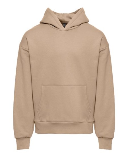 Next Level 9307 Unisex Heavyweight Fleece Hoodie Sweatshirt – 10 oz. 80/20 Cotton/Recycled Poly Drop-Shoulder Hoodie | XS–3XL