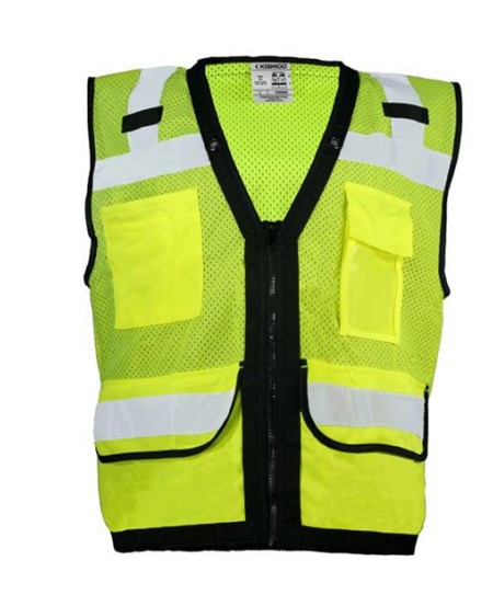 Kishigo S5008Z Unisex Economy Surveyors Vest – Unisex Surveyors Vest | S–5XL | ANSI/ISEA 107 Type R Class 2