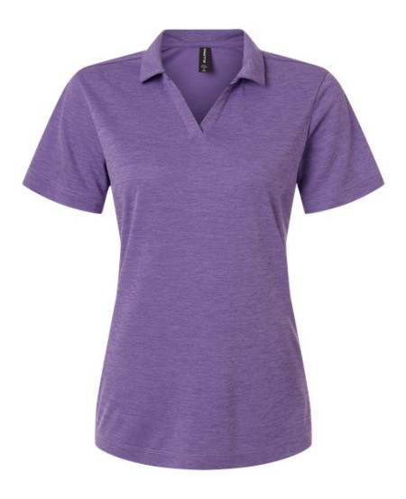 AllPro 4HM00L Women's Pro-Lock Performance Mélange Polo – 4.5 oz. 100% Polyester Heather Interlock Polo | S–3XL