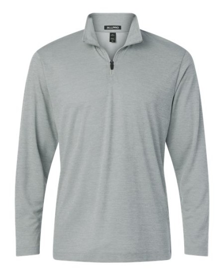 AllPro 4HM700 Pro-Lock Performance Mélange Quarter-Zip Pullover – Men's 4.5 oz. 100% Polyester Heather Quarter-Zip | XS–4XL