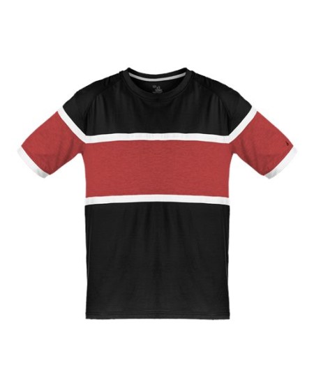 Badger 4980 Unisex United T-Shirt – 5 oz. 60/40 Ring-Spun Cotton/Polyester Printable Inset Panel Tee | XS–4XL