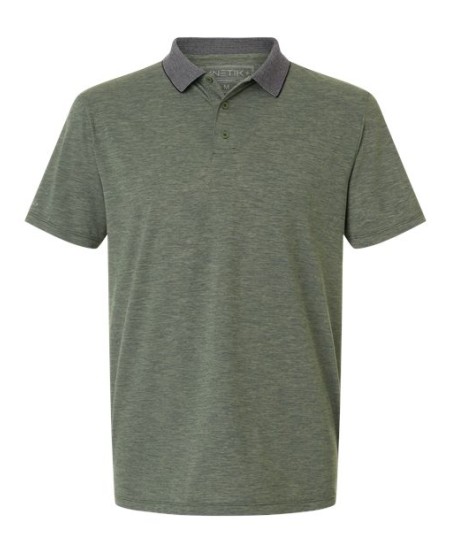 ANETIK MPTNTS0 Transit Tech Polo – Men's 6.8 oz. Polyester/Spandex Performance Polo Shirt | S–2XL