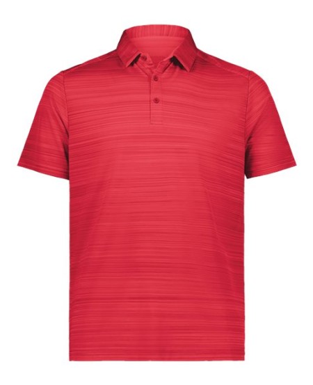 Augusta Sportswear 7001 Men's Pursuit Polo – 100% Polyester Tonal-Stripe Wicking Interlock Knit Polo | S–3XL
