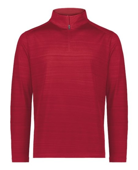 Augusta Sportswear 7011 Unisex Pursuit Quarter-Zip Pullover – 100% Polyester Tonal-Stripe Wicking Interlock Knit Quarter-Zip