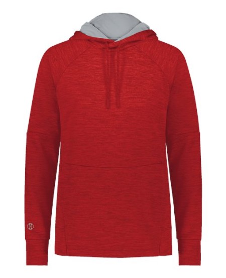 Holloway 223780 Women's All-Pro Performance Fleece Hooded Sweatshirt – 6.8 oz. 100% Polyester Mélange Fleece Ladies' Hoodie | S–2XL