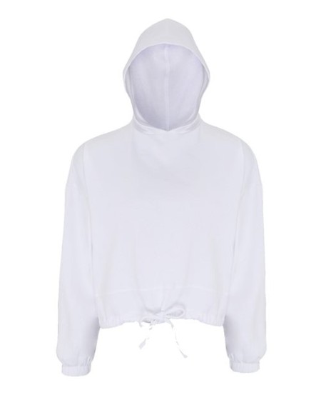 TriDri TD085 Women's Cropped Maria Hooded Sweatshirt – 8 oz. 60/40 Cotton/Recycled Polyester Cropped Hoodie | XS–2XL