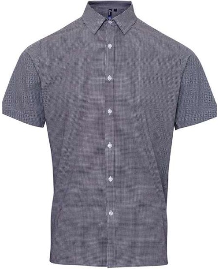 Artisan Collection by Reprime RP221 Men's Gingham Cotton Short Sleeve Shirt – 3.4 oz. 100% Cotton | XS–3XL