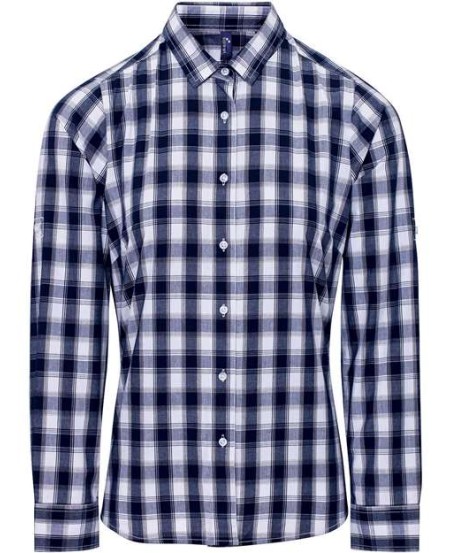 Artisan Collection by Reprime RP350 Women's Mulligan Check Cotton Long Sleeve Shirt – 3.4 oz. | XS–2XL