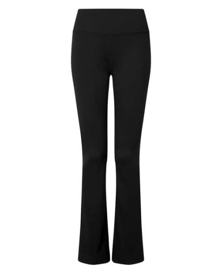 TriDri TD537 Women's Flare Leggings – 7 oz. 80/20 Recycled Polyester/Elastane High-Rise Flare | XS–2XL