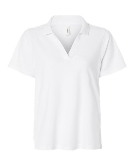 CORE365 CE106W Women's Resolve CVC Performance Pique Polo – 5 oz. 60/40 Cotton/Recycled Poly | XS–4XL