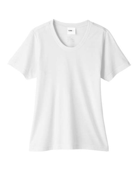 CORE365 CE111W Women's Fusion ChromaSoft™ Performance T-Shirt – 4.5 oz. 100% Polyester Jersey | XS–3XL