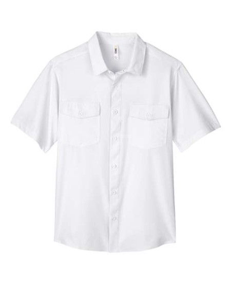 CORE365 CE510 Men's Ultra UVP® Marina Shirt – Short-Sleeve, 88/12 Poly/Spandex Ripstop | S–5XL
