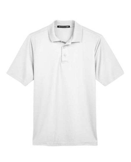 Devon & Jones DG20 Men's CrownLux Performance® Plaited Polo – 5.1 oz. 61% Poly/39% Cotton Dual-Sided Mesh Pique | XS–6XL