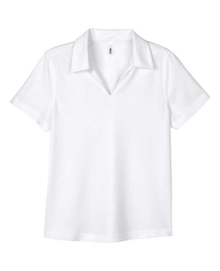 CORE365 CE104W Women's Market Snag Protect Mesh Polo – 4 oz. 100% Polyester Birdseye Mesh | XS–4XL